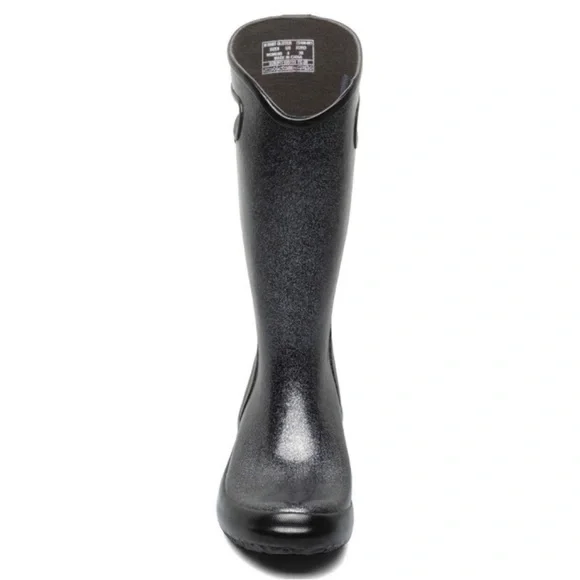Bogs Women's Waterproof Rain Boots -Black Glitter - Picture 6 of 13